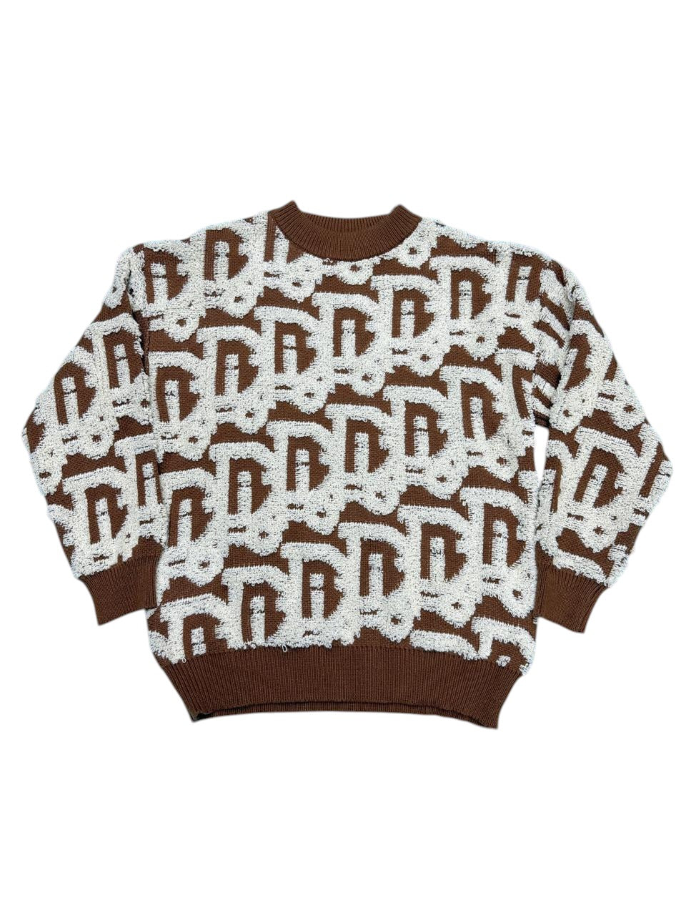 Monogram Boucle Crewneck